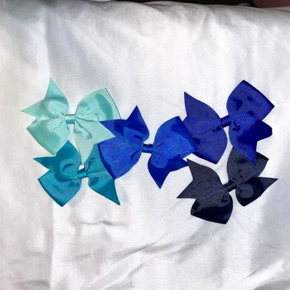 Blue Medium Bow Lot